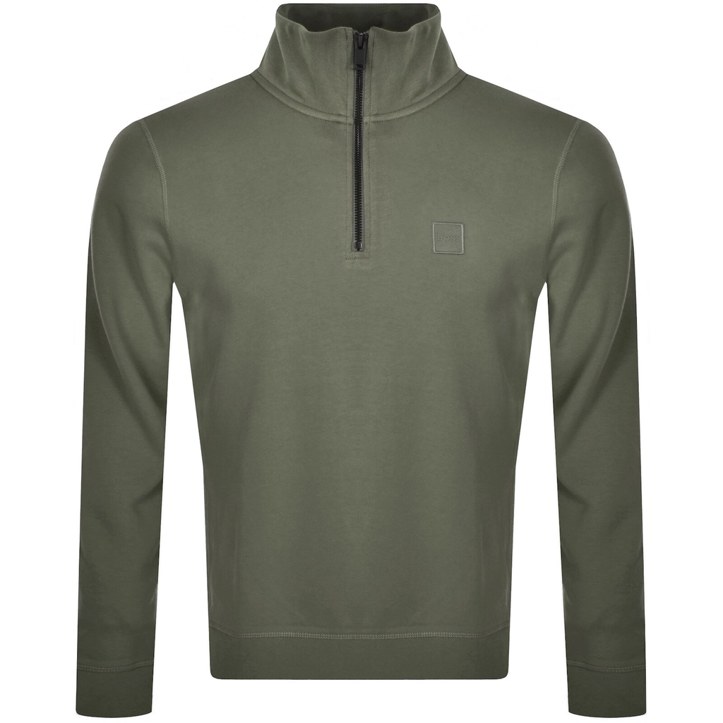 Hugo Boss BOSS Zetrust Quarter Zip Sweatshirt Green